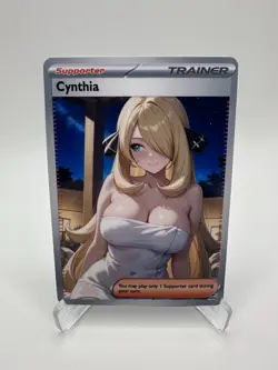 CYNTHIA Trainers Trainer Glossy Goddess Story Custom Art Foil TCG Card - Image 1