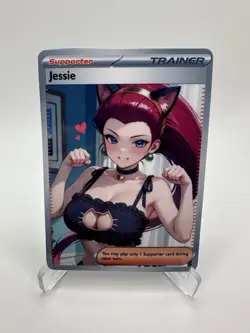 JESSIE Trainers Trainer Glossy Goddess Story Custom Art Foil TCG Card - Image 1