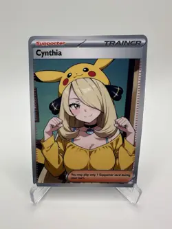 CYNTHIA Trainers Trainer Glossy Goddess Story Custom Art Foil TCG Card - Image 1