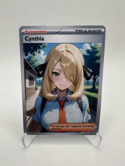 Cynthia Full Art Goddess Story Custom Trading Card Anime Waifu - Image 1