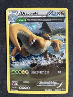 Pokemon Dragonite 52/108 Holo Rare Card Roaring Skies XY - Image 1