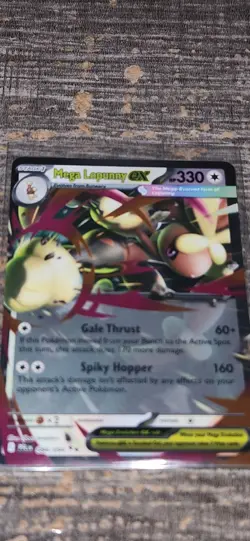 Pokemon Card Mega Lopunny EX 084/094 Me02: Phantasmal Flames Holo - Image 1