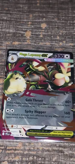 Pokemon Card Mega Lopunny EX 084/094 Me02: Phantasmal Flames Holo - Image 4