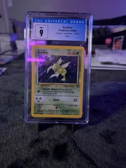 CGC 9 Scyther 1999 Jungle Set 10/64 Holo Rare Pokemon Card Mint - Image 1