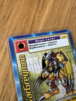 Digimon ST-84 WarGreymon Swedish Promo Card TCG Rare Played - Image 4
