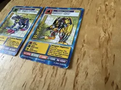 Digimon ST-84 WarGreymon & ST-85 MetalGarurumon Swedish Promo Card Rare HP - Image 2