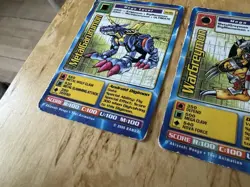 Digimon ST-84 WarGreymon & ST-85 MetalGarurumon Swedish Promo Card Rare HP - Image 4