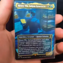 Magic: The Gathering Henry Wu, InGen Geneticist 0012 Rare WOTC Blue Black Green - Image 1