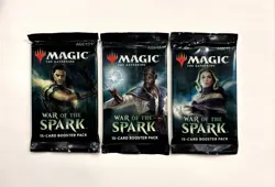 MTG MAGIC THE GATHERING WAR OF THE SPARK SEALED BOOSTER PACKS RARE ARTIFACT ♨ - Image 1