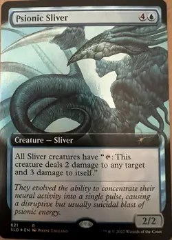 [1x] Psionic Sliver - Foil - Extended Art Near Mint, English Secret Lair MTG Mag - Image 1