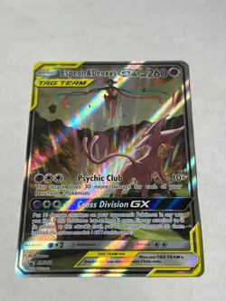 Espeon & Deoxys GX SM240 Promo SM Black Star Promos Pokemon Near Mint - Image 1