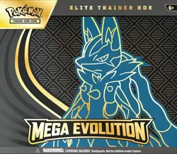 Mega Evolution ETB - SEALED- Mega Lucario Pokemon TCG Elite Trainer Box - Image 1