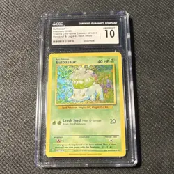 2023 POKEMON BULBASAUR 001/034 TRADING CARD GAME CLASSIC HOLO CGC 10 - Image 1