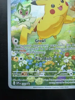 Pokemon Pikachu SVP 088 Black Star Promo Paldea Adventure Chest (NM) - Image 4