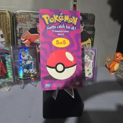 2000 Topps Pokemon TV Tin Topper Jumbo #5 of 5 Charizard Series 2 Animation - Image 2