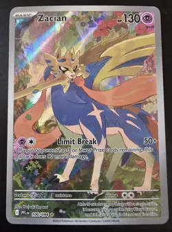 Pokemon Phantasmal Flames Zacian 100/094 Illustration Rare NM PACK FRESH - Image 1