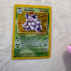 1999 Pokemon NIDOKING Holo Foil Base Set 11/102 - NM - Image 1