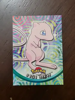 MP! 2000 Pokemon MEW #151 Topps Blue Logo TV Animation Series 3 - Image 1