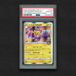 2020 Pokemon Japanese JPN Pikachu Kanazawa Pokemon Center #144 144/S-P PSA 10 - Image 1