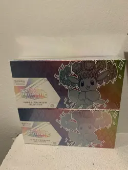 POKEMON TCG SCARLET& VIOLET PRISMATIC EVOLUTIONS SUPER PREMIUM COLLECTION LOT(2) - Image 1