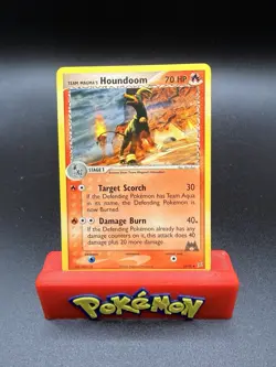 Team Magma's Houndoom 34/95 Team Magma vs Team Aqua Pokemon TCG NM - Image 1