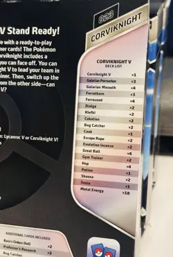 Pokemon TCG: Lycanroc vs. Corviknight V-Battle Decks Double Pack NEW & SEALED - Image 5