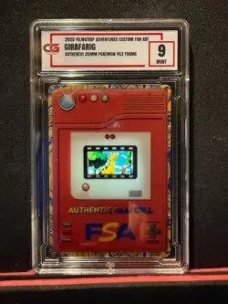 🔥GIRAFARIG 35MM RARE FILM FRAME CELL FROM POKEMON THE MOVIE 2000 CG 9 - Image 1