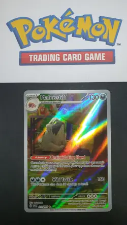 Pokemon: Mabosstiff 218/198 Scarlet & Violet Base Set Illustration Rare Holo NM - Image 1