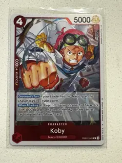 One Piece - PRB02-001 - Koby - Rare Foil English - Image 1