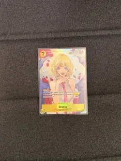 One Piece TCG - Stussy (Alternate Art) OP13-110 Carrying On His Will Foil SR - Image 1