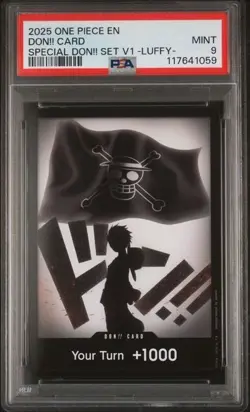 2025 One Piece Special DON!! Set Volume 1 V1 LUFFY PSA 9 MINT English Foil Promo - Image 1