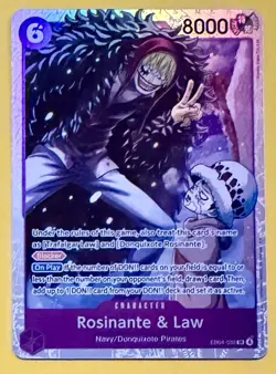 One Piece TCG Rosinante & Law EB04-038 The Azure Sea's Seven Foil ENGLISH - Image 1
