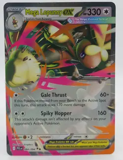 Pokemon Card Mega Lopunny EX 84/94 Phantasmal Flames Pokemon - Image 1
