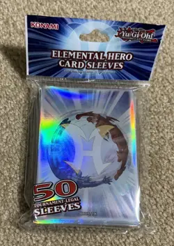 1x Elemental Hero Yugioh Card Sleeves - Sealed 50 Count - Image 1