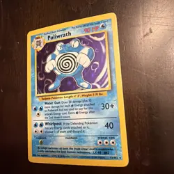 Poliwrath Base Set Pokemon TCG Card 13/102 Unlimited Holo Rare - Image 1