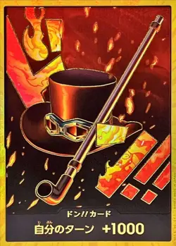 Onepiece Card DON!! Card Gold frame Sabo Hat Pipe don Don Japanese - Image 1