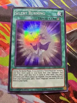 Yugioh Silent Burning DPRP-EN005 1st Super Rare LP / NM Spell Card - Image 1