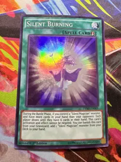 Yugioh Silent Burning DPRP-EN005 1st Super Rare LP / NM Spell Card - Image 3