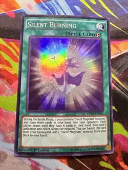 Yugioh Silent Burning DPRP-EN005 1st Super Rare LP / NM Spell Card - Image 5