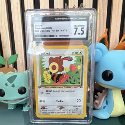 Pokemon Neo Discovery Sentret 1st Edition 63/75 CGC 7.5 2001 Card - Image 1