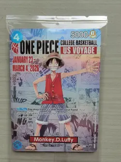Monkey.D.Luffy (College Basketball US Voyage) P-055 One Piece Promo Card - Image 1