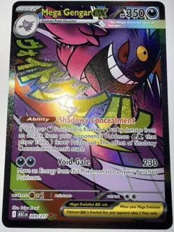 2026 Pokemon Card TCG Ascended Heroes Mega Gengar EX Mega Attack Rare 269/217 NM - Image 1