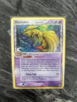 Ninetales 8/101 EX Dragon Frontiers Pokemon Card Delta Species Holo Rare - Mp - Image 1