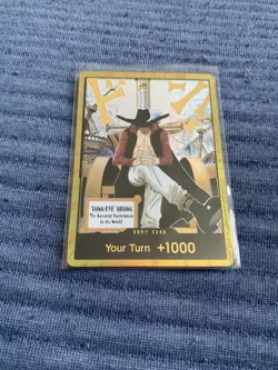 One Piece Dracule Mihawk Gold Don!! English Card Op14 Azure Sea’s Seven - Image 1