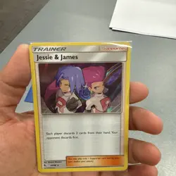Pokemon Card Jessie and James 58/68 Hidden Fates Reverse Holo NM - Image 2