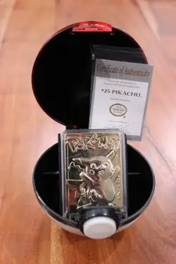 Burger King Pokemon 23K Gold-Plated PIKACHU Trading Card (1999) w/ CERTIFICATE - Image 1