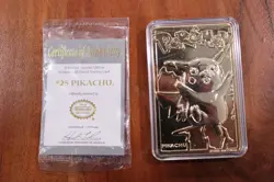 Burger King Pokemon 23K Gold-Plated PIKACHU Trading Card (1999) w/ CERTIFICATE - Image 3