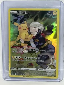 Picachu Trainer Gallery Ultra Rare Holo Pokemon TCG Card Lost Origin - Image 1