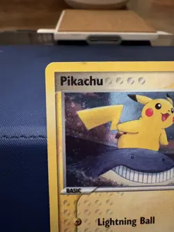 Pikachu 12/17 Pop Series 5 Holo Inverted Back Error Pokemon Card LP-MP - Image 3