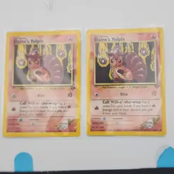 Pokemon TCG Gym Challenge 61 Card Lot Blaine's Mostly 1999-2000 Wizards - Image 4
